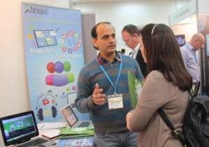 Visitors at Texavi's stand No.10 in SMWF